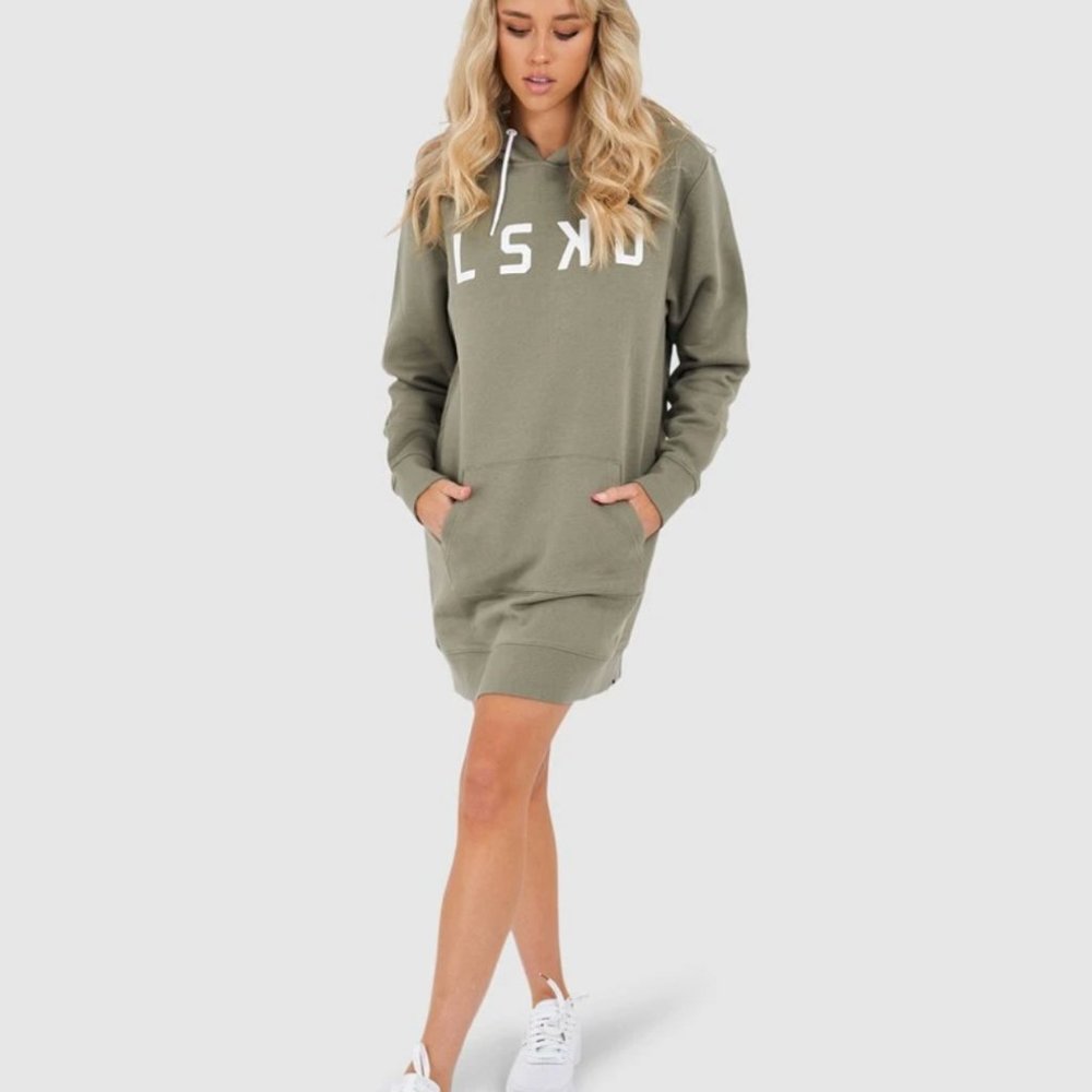 LSKD hooded pullover dress. Size 8 AUS